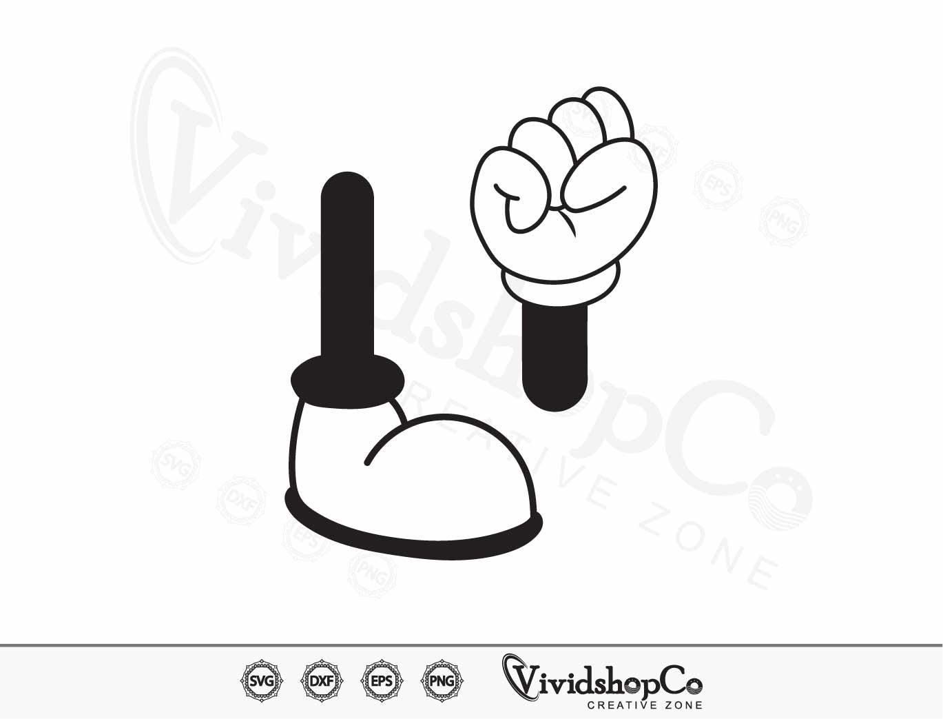 Mickey Hands SVG, Mickey Svg, Mouse Hands Svg, Mickey Hands Vector ...