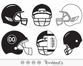 Football Helmet SVG, Helmet svg, Football svg, American Football Helmet svg, Clipart, Cut Files for Silhouette, Cricut, Vector, dxf, png