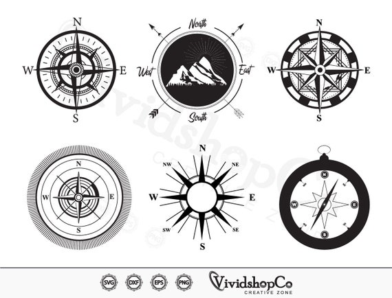 Compass svg file, nautical compass svg, compass rose svg, compass star svg,  Instant Digital download svg/png/eps/dxf files.