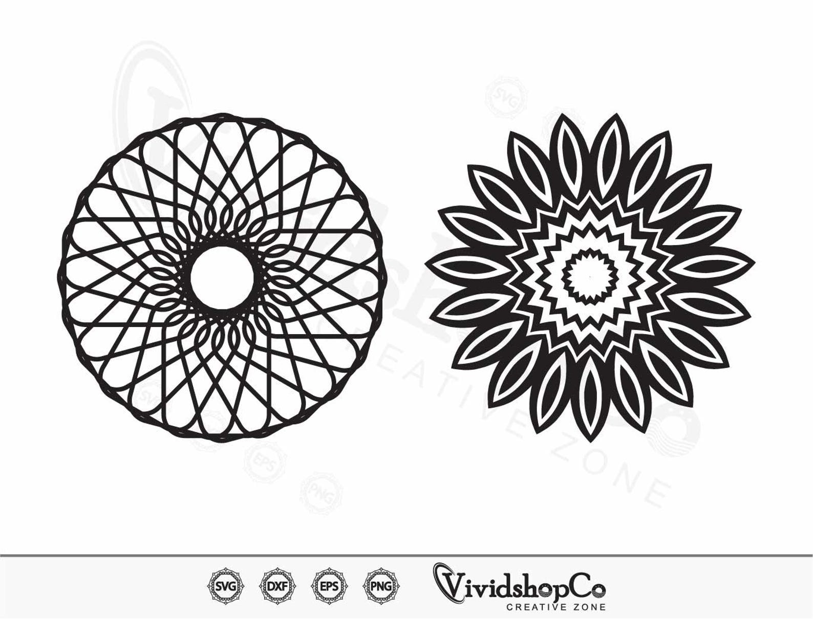 Spirograph SVG, Clipart, Cut Files for Silhouette, Files for Cricut ...