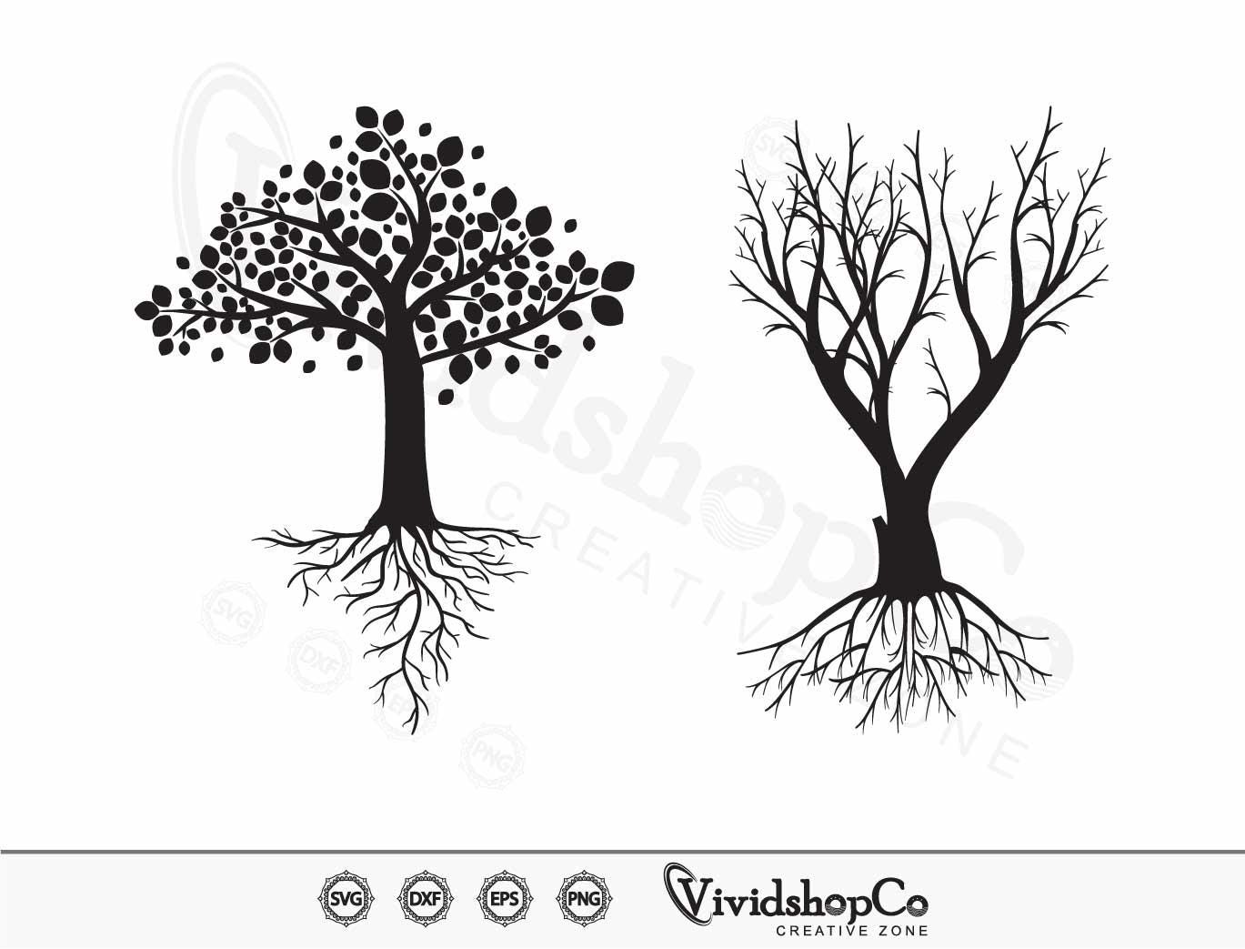 Tree With Roots SVG / Roots Svg / Family Tree Svg / Cut Files / Cricut ...