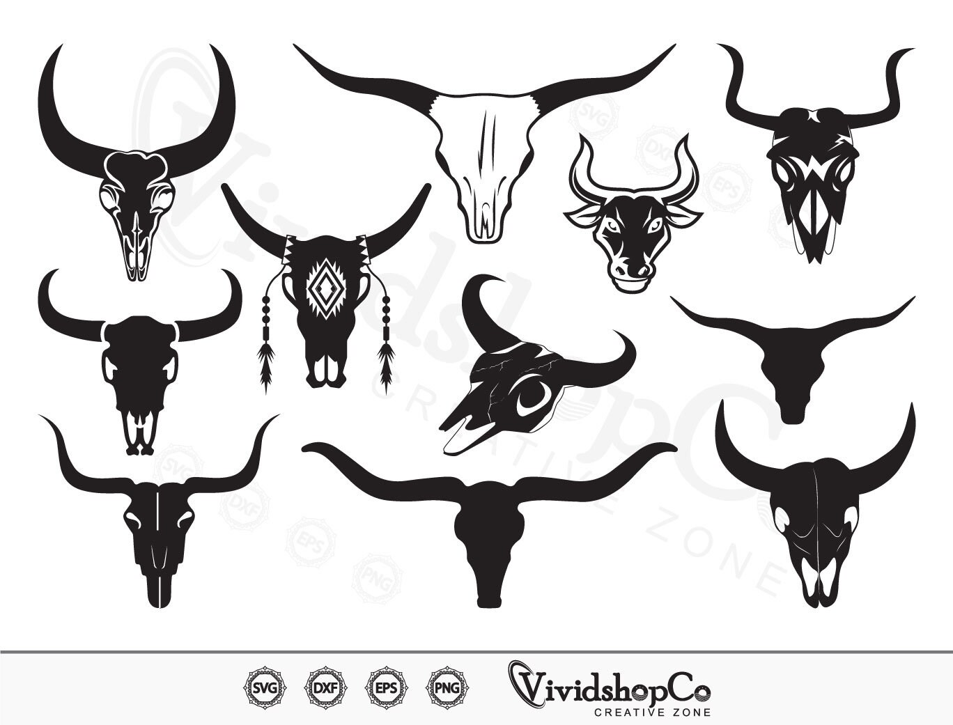 Bull Skull Svg Bull Svg Skull Svg Bulls Horns Svg Cow Etsy UK