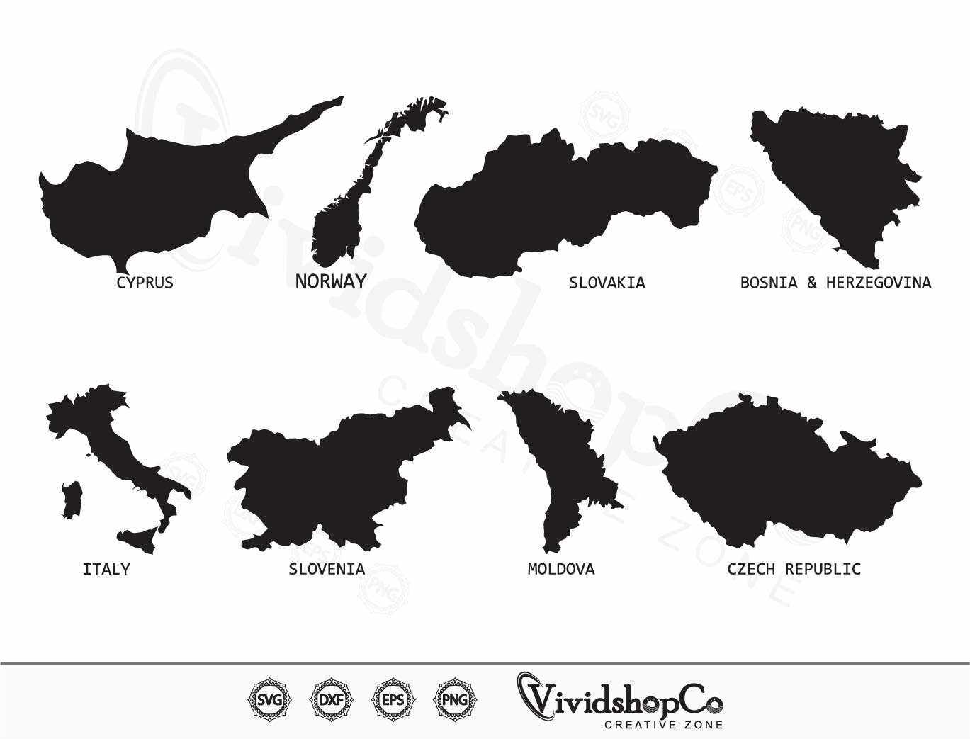 Countries Map Svg World Map Svg Map Svg States Svg Etsy