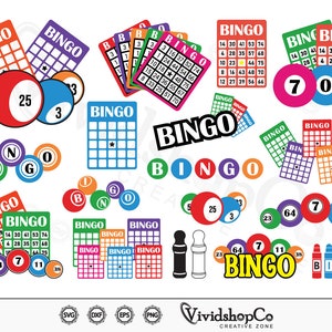 Bingo #2 SVG, svg boules de bingo, carte de bingo svg, svg bingo Dauber, bingo coloriage svg, couper fichier pour silhouette, svg, eps, dxf, png, clipart