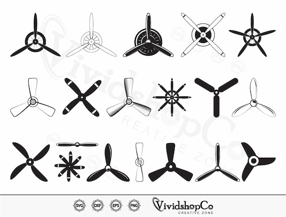 Propeller Clipart Black And White