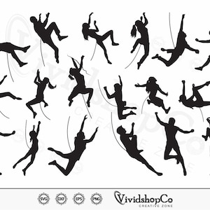 Climbing SVG, Mountain climbing svg, Alpinist svg, Rock Climbing svg, Clipart, Cut Files for Silhouette, Files for Cricut, Vector, dxf, png
