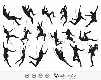 Climbing SVG, Mountain climbing svg, Alpinist svg, Rock Climbing svg, Clipart, Cut Files for Silhouette, Files for Cricut, Vector, dxf, png