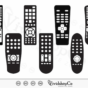 Remote Control SVG,  Remote svg, Tv Remote svg, Remote Button svg, Clipart, Cut Files for Silhouette, Files for Cricut, Vector, dxf, png