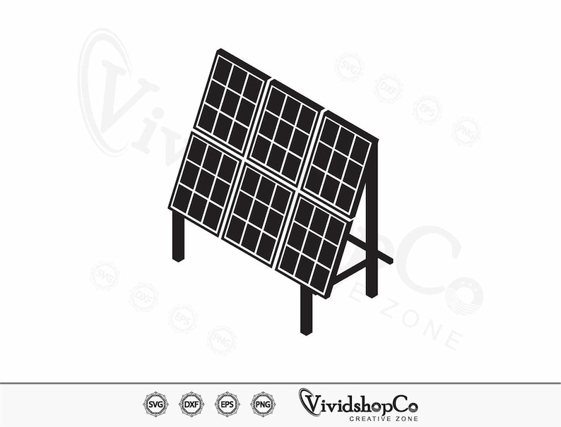 Solar Panel SVG, Solar Svg, Renewable Energy Svg, Solar Power Svg ...