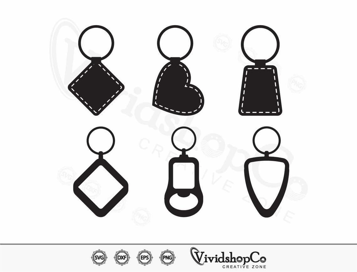 Key Loop Svg Key Holder SVG, Key Chain Svg, Keychain Svg, Key Ring Svg, Clipart, Cut ...