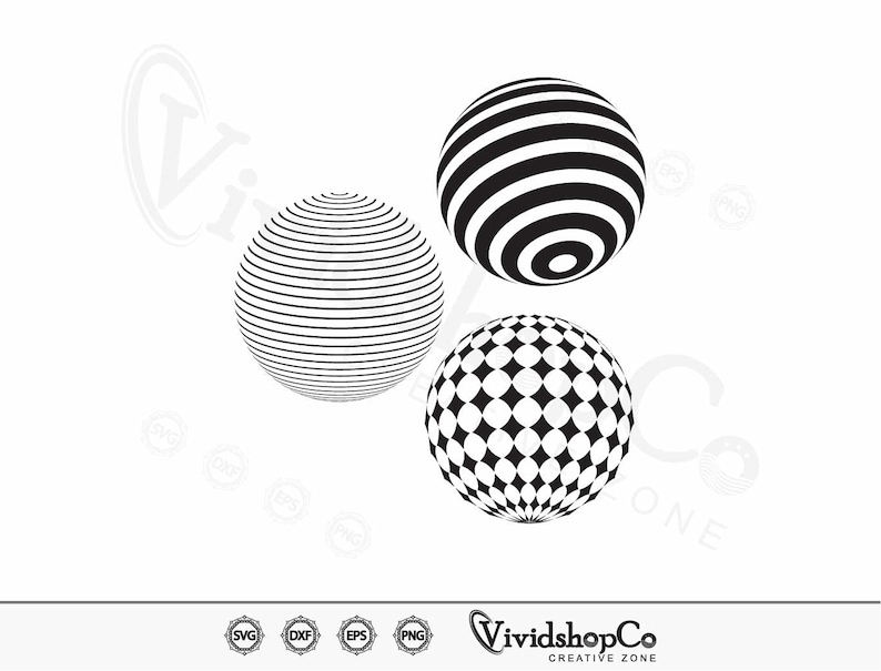 Spheres SVG, Globe Grid Svg, Clipart, Cut Files for Silhouette, Files ...