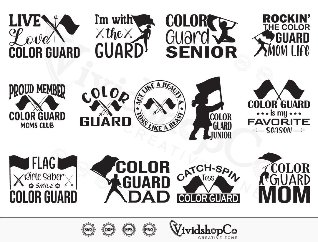 Color Guard Flags SVG, Color Guard Svg, Color Guard Mom Svg, | Color ...