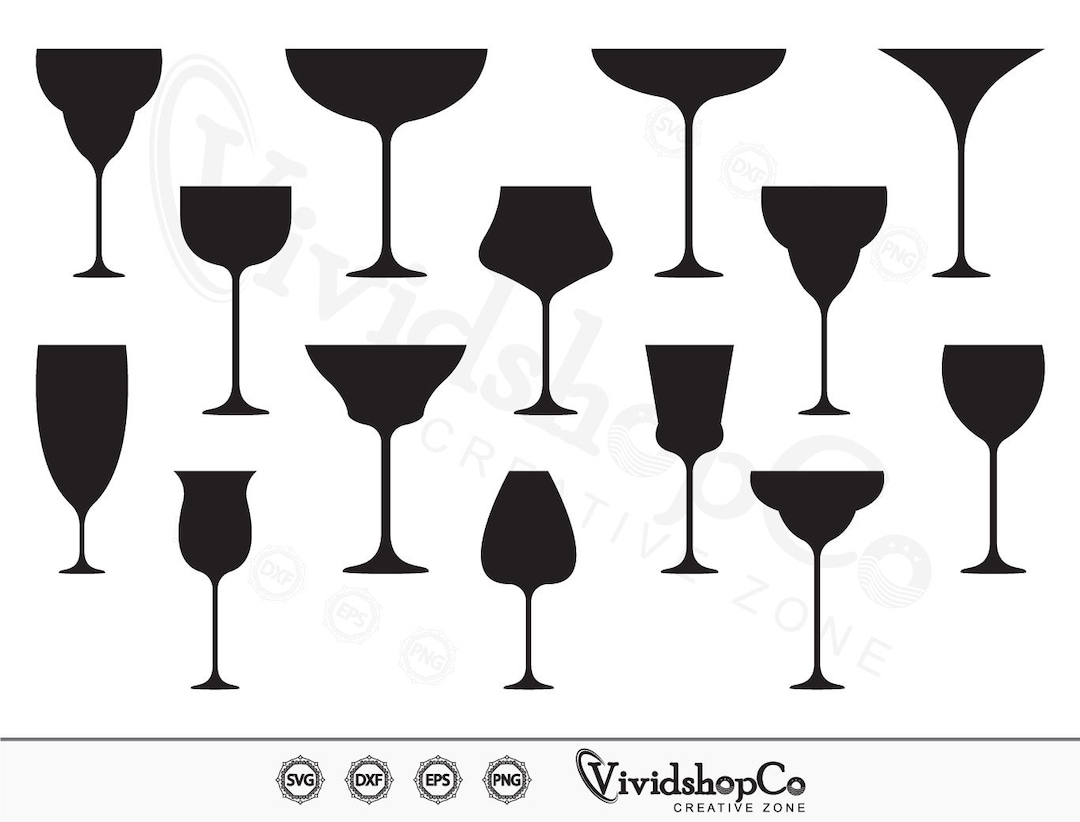 Drink Glass SVG, Drinking Glass Svg, Cocktail Glass, Wine Glass, Beer