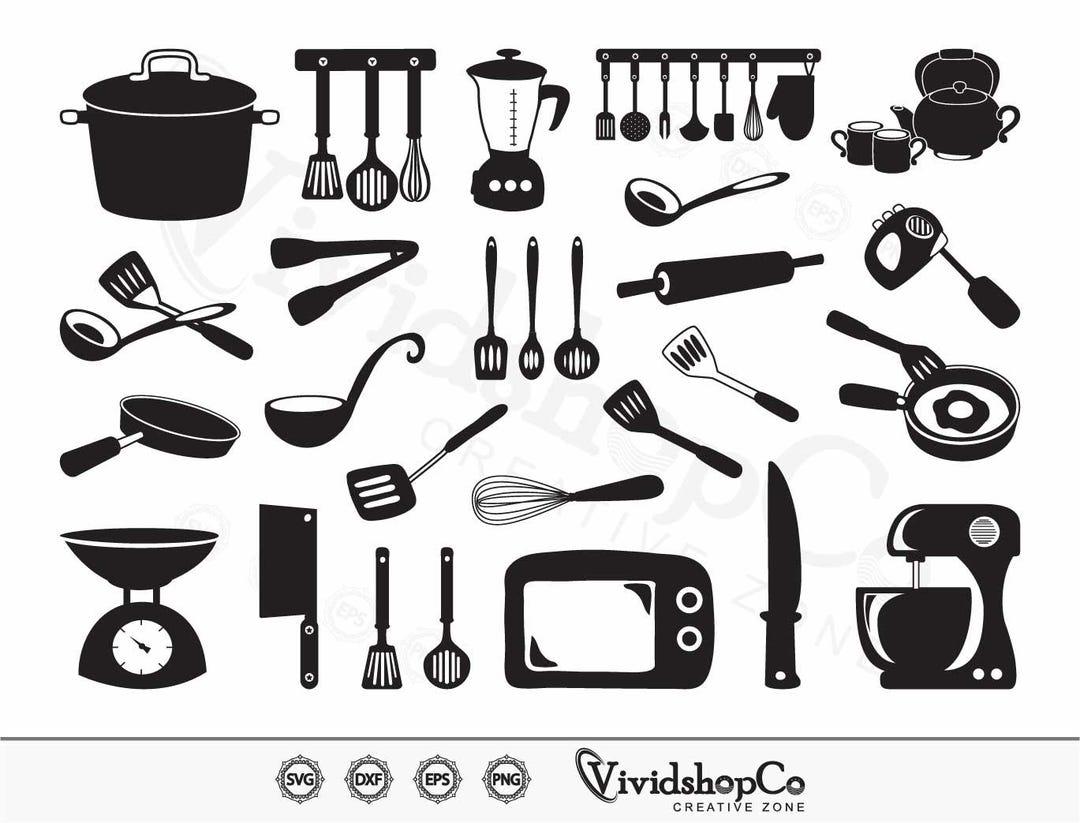 Kitchen Instrument SVG, Kitchen Svg, Cooking Svg, Cooking Utensils ...