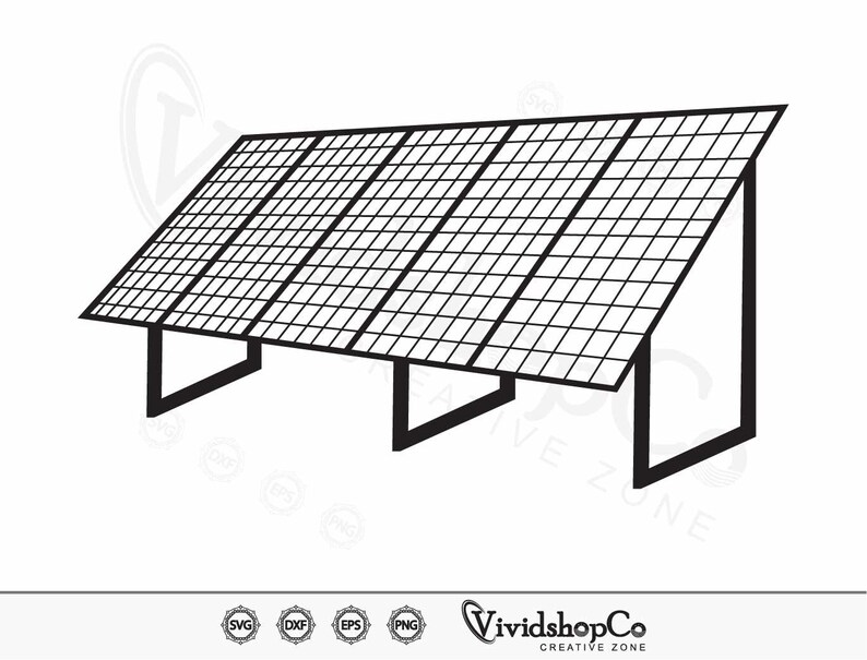 Solar Panel SVG, Solar Svg, Renewable Energy Svg, Solar Power Svg ...