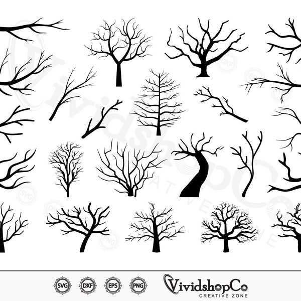 Tree Branch svg, Clipart, Cut Files for Silhouette, Files for Cricut, Vector, dxf, png, Design