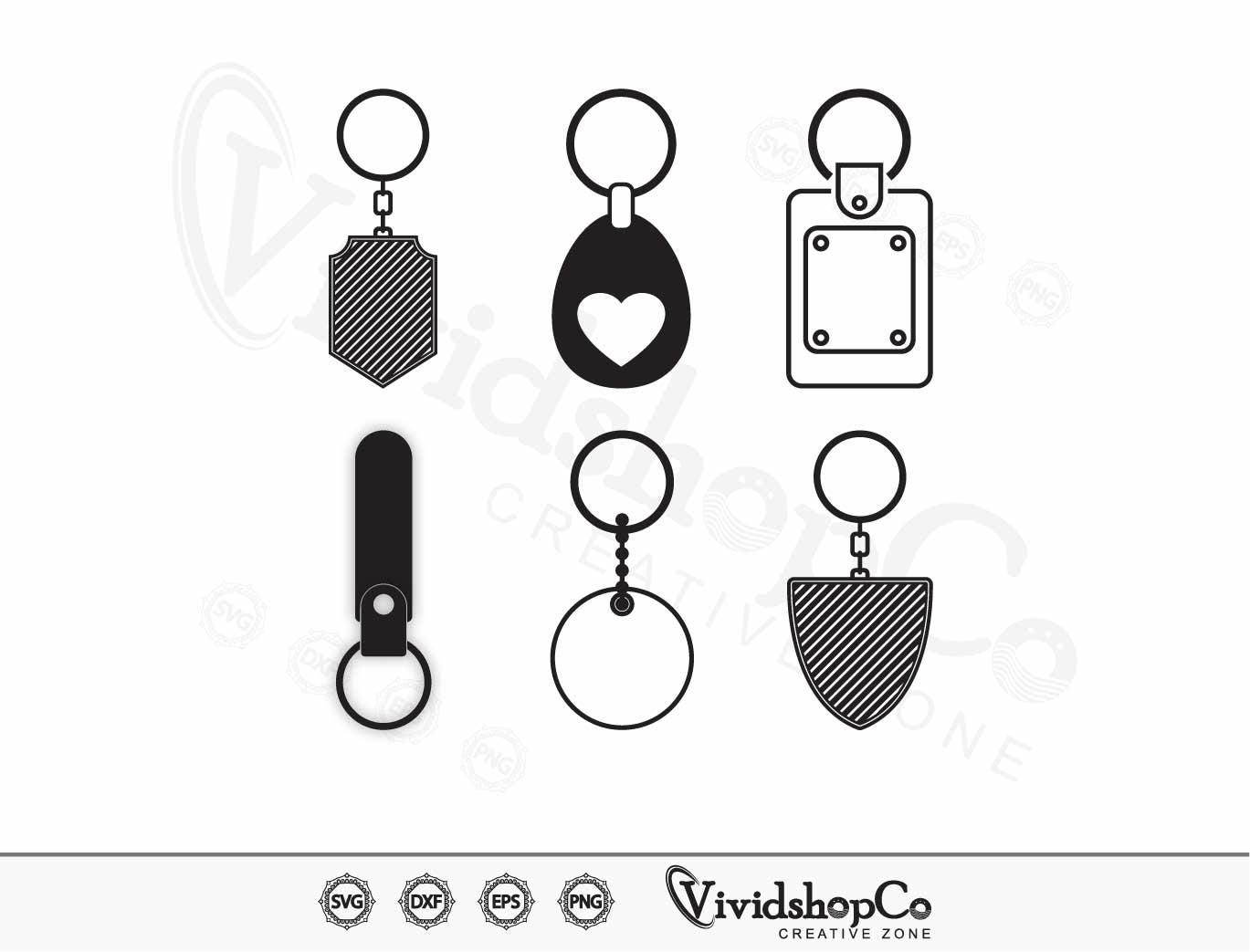 Key Loop Svg Key Holder SVG, Key Chain Svg, Keychain Svg, Key Ring Svg, Clipart, Cut ...