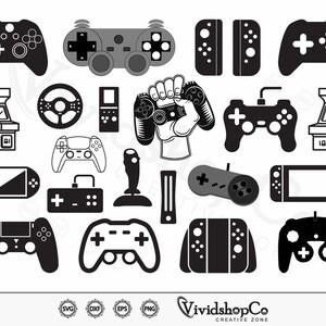 Game Controller SVG,  Game svg, Gaming svg, Gamer svg, Game Clipart, Cut Files for Silhouette, Files for Cricut, Vector, dxf, png, Design