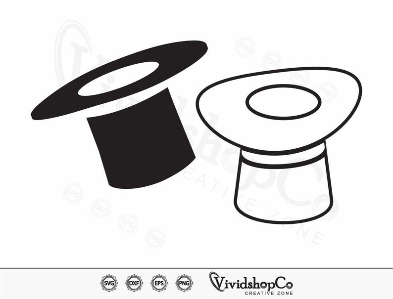 Magic Hat SVG, Hat SVG, Magic Hat Svg Cut File, Magic Hat Vector Icon ...