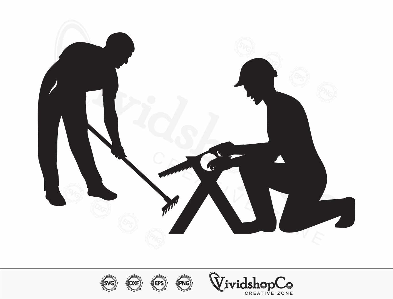 Construction Worker SVG, Worker Svg, Builder Svg, Building Svg, Clipart ...