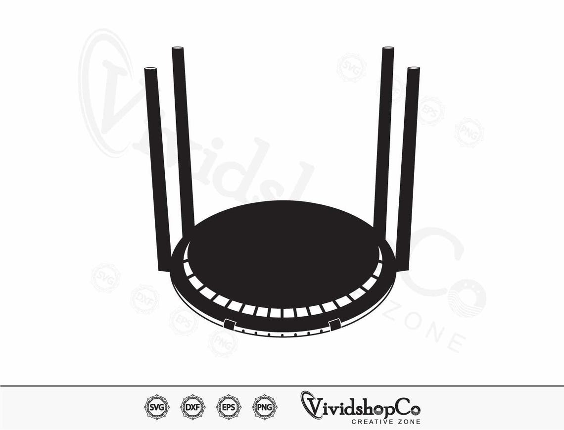 Junos Svg Router Wifi Router SVG, Router Svg, Clipart, Cut Files for Silhouette, Files ...
