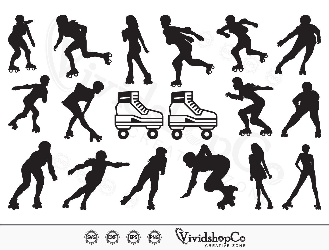 Roller Derby SVG, Roller Derby Girls Svg, Roller Skating Svg, Roller
