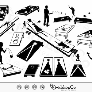 Cornhole svg, Cornhole Boards svg, Cornhole Playing, Cornhole Player, Clipart, Cut Files for Silhouette, Files for Cricut, Vector, dxf, png