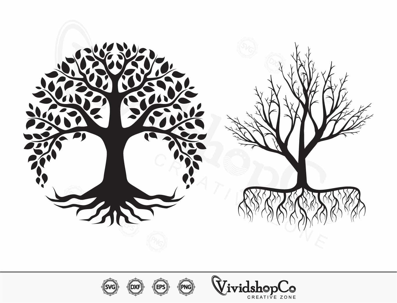 Tree With Roots SVG / Roots Svg / Family Tree Svg / Cut Files / Cricut ...