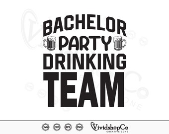 Bachelor Party svg, Clipart, Cut Files for Silhouette, Files for Cricut, Vector, dxf, png, Design