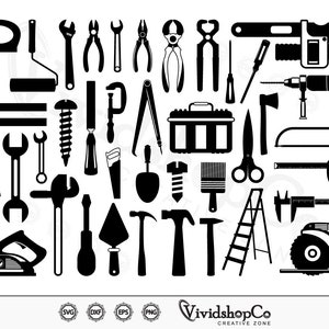 Tools SVG, Mechanics Tools svg, Handyman svg, Toolbox svg, Wrench svg, Clipart, Cut Files for Silhouette, Files for Cricut, Vector, dxf, png