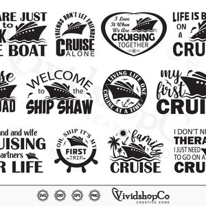 Cruise Ship SVG, Cruise svg, Cruise Squad svg, Family Cruise svg, Clipart, Cut Files for Silhouette, Files for Cricut, Vector, dxf, png