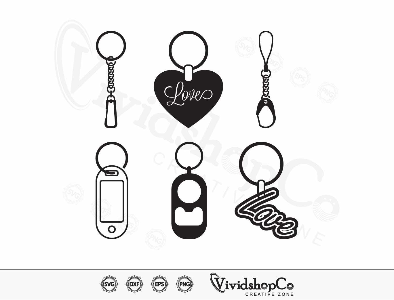 Key Loop Svg Key Holder SVG, Key Chain Svg, Keychain Svg, Key Ring Svg, Clipart, Cut ...