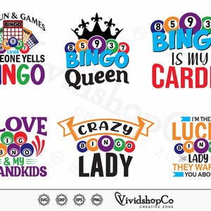 Bingo #4 SVG, Bingo funny svg, Bingo quotes bundle, Bingo design svg, Bingo gift, Bingo Games, Crazy bingo, Bingo Cutting File