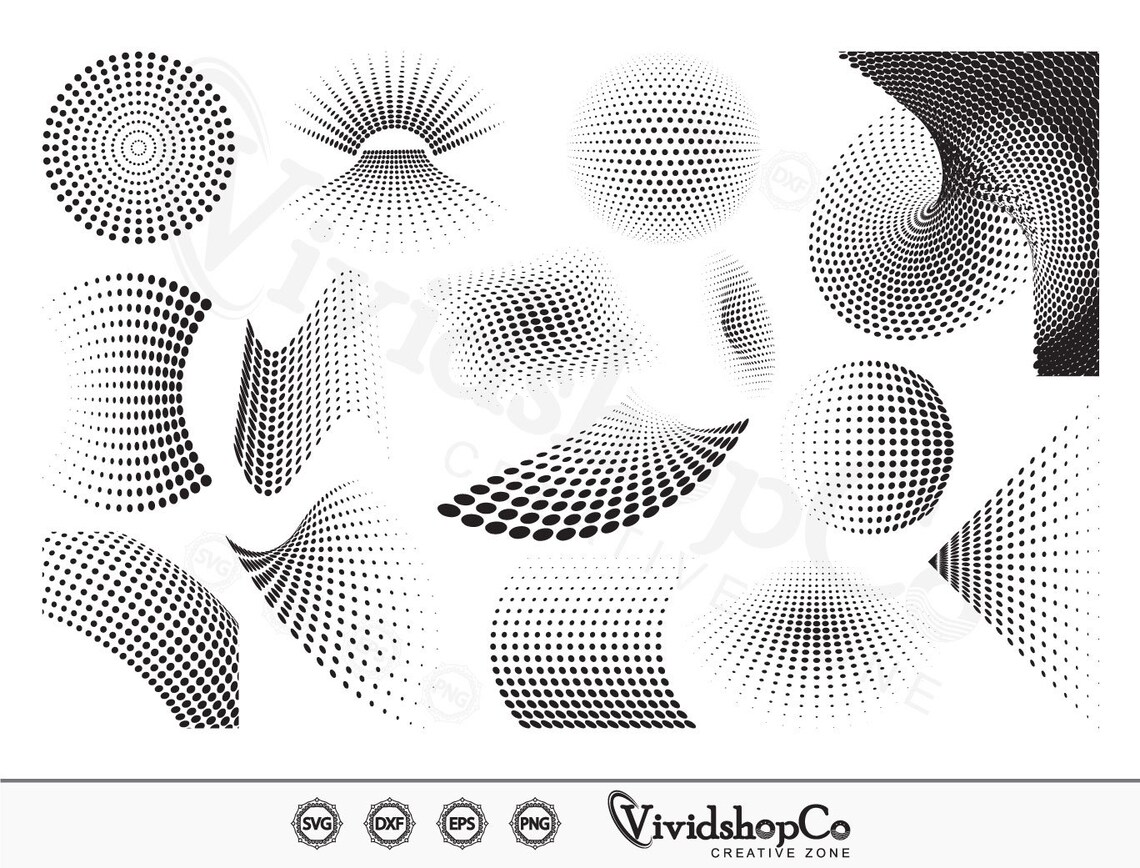 Halftone Dots SVG, Halftone, Comic Dot Pattern, Dotted Pattern Svg ...