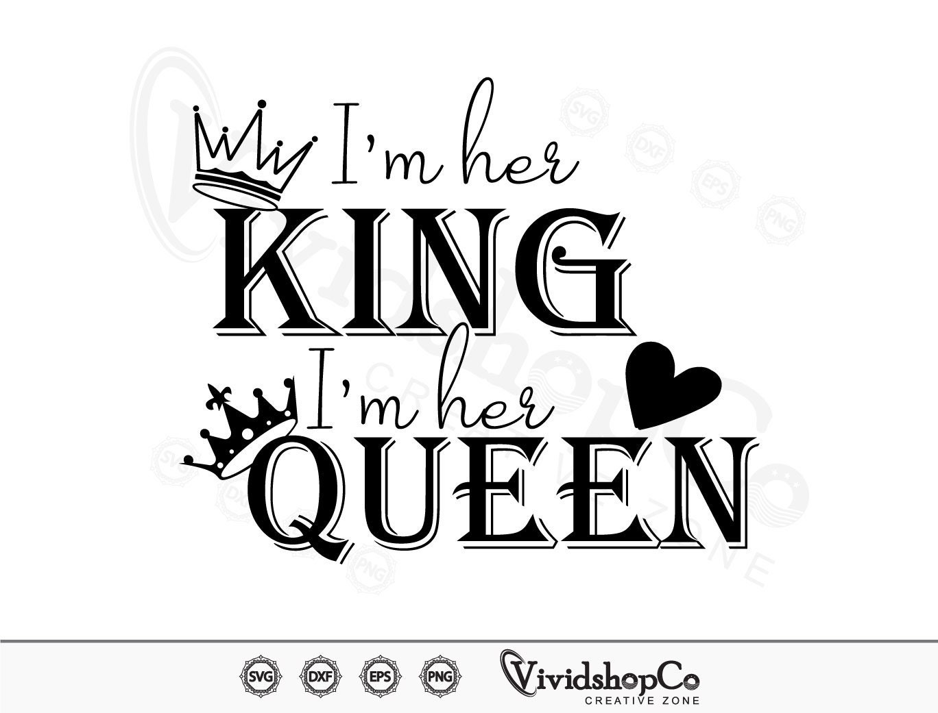 King and Queen with Crown, Couple Illustration, Vector. King with Beard  Silhouette, Queen with Lipstick Silhouette Isolated Stock Vector -  Illustration of princess, typography: 201338478