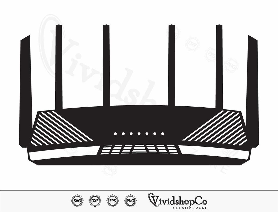 Edge Router Svg Wifi Router SVG, Router Svg, Clipart, Cut Files for Silhouette, Files ...