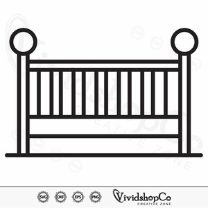 Baby Crib SVG, Baby Svg, Bassinet Svg, Child Svg, Crib Svg, Clipart ...