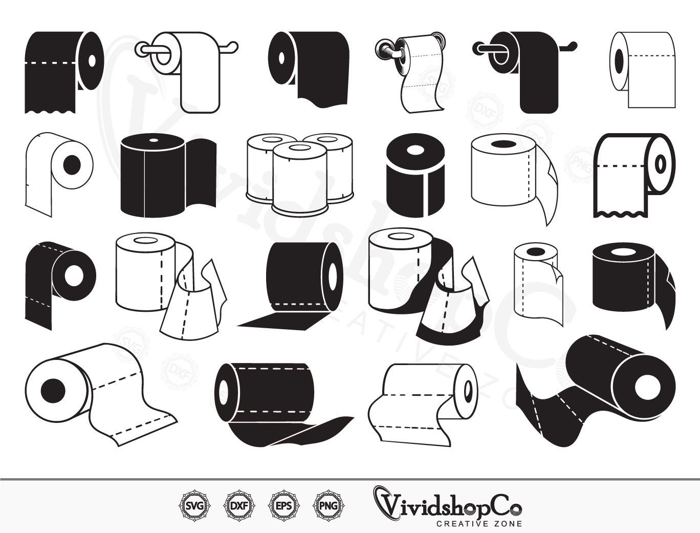 Toilet Paper SVG Toilet Paper Roll Svg Bathroom Toilet Roll Etsy Canada
