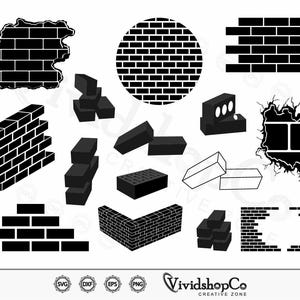 Bricks SVG, Brick Wall svg, Bricks Pattern svg, Cricut svg File, Brick Cut File, Bricks Vector, Brick Wall Template, svg Pattern, Bricks Png