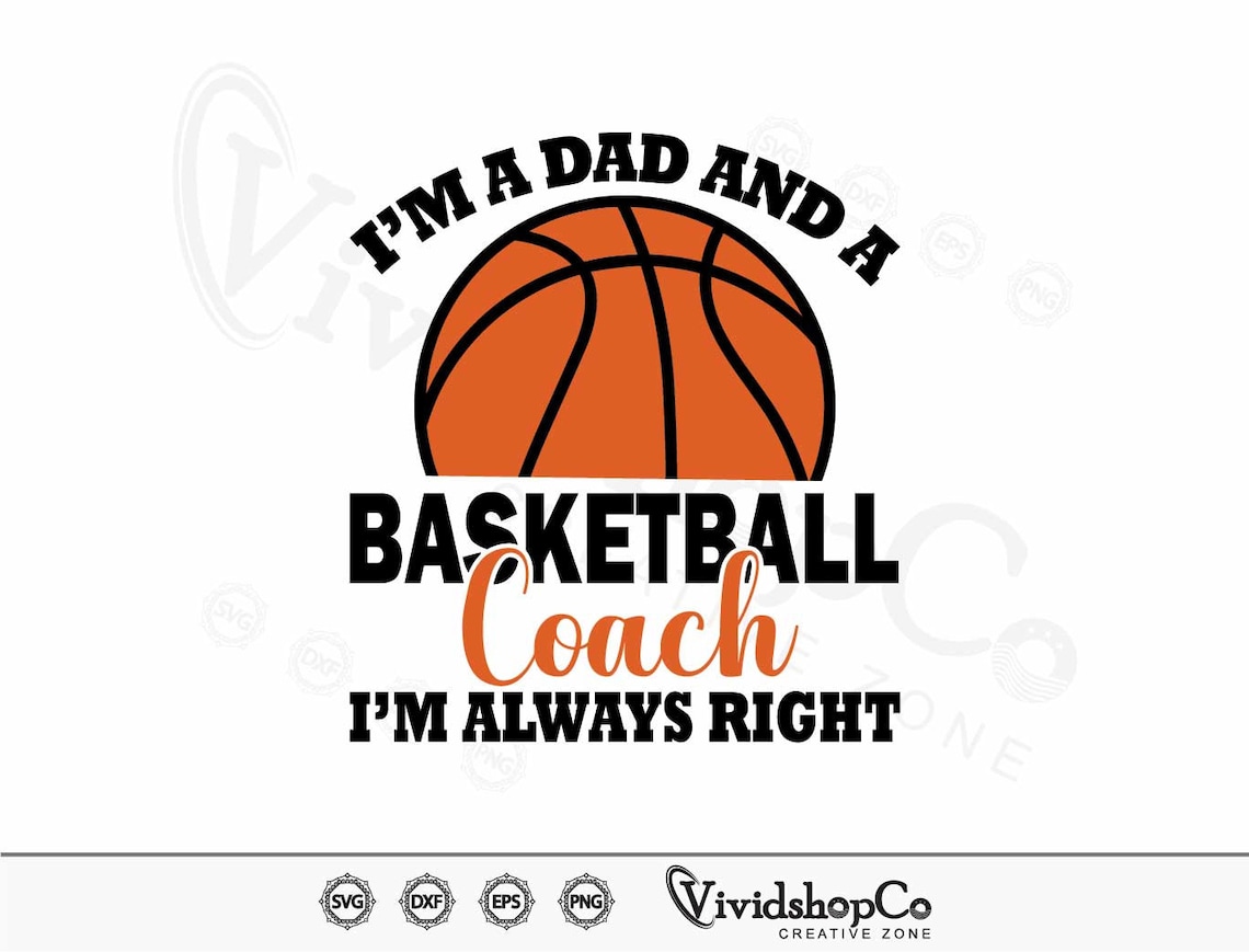 Basketball Coach Svg Basketball Svg Coach Svg Clipart Cut Etsy