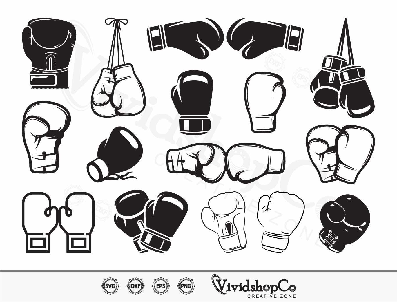Boxing Gloves SVG, Boxing svg, Boxer svg, Fighting gloves svg, Gloves svg, Cut Files for Silhouette, Files for Cricut, Vector, dxf, png