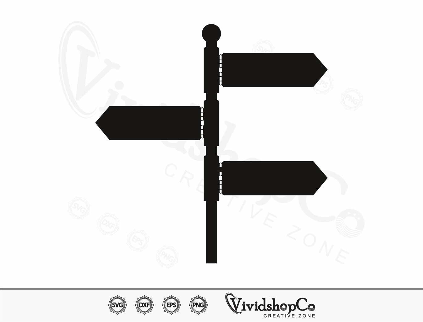 Road Sign SVG, Destination Sign, Sign Post Template, Wooden Road Sign ...
