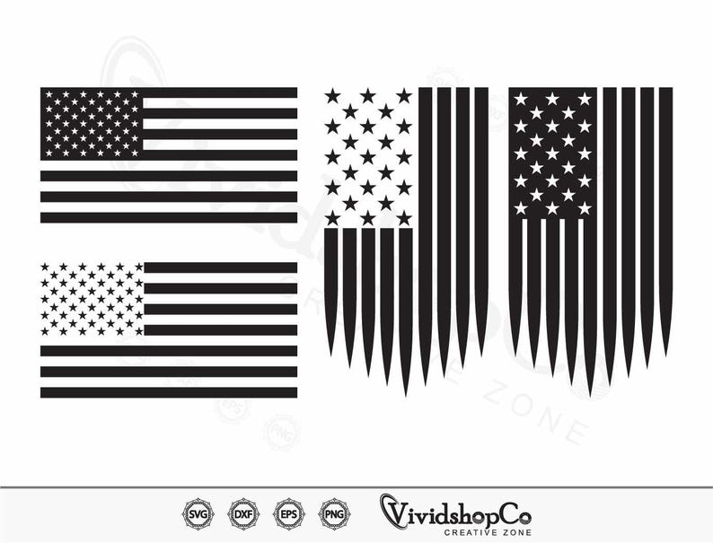 American Flag SVG, 4th of July Svg, Distressed Flag Svg, Grunge Flag ...