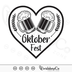 Oktoberfest svg, Clipart, Schnittdateien für Silhouette, Cricut, Vektor, dxf, png, Design