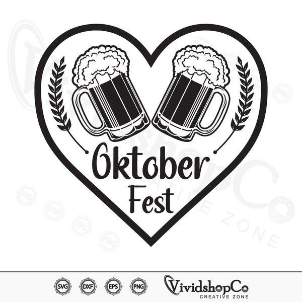 Oktoberfest svg, Clipart, Cut Files für Silhouette, Dateien für Cricut, Vektor, dxf, png, Design