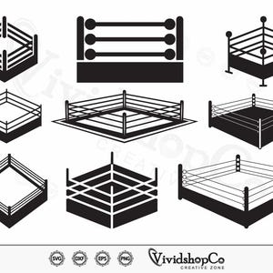 Boxing Ring SVG, Boxing svg, Clipart, Cut Files for Silhouette, Files for Cricut, Vector, dxf, png, Design