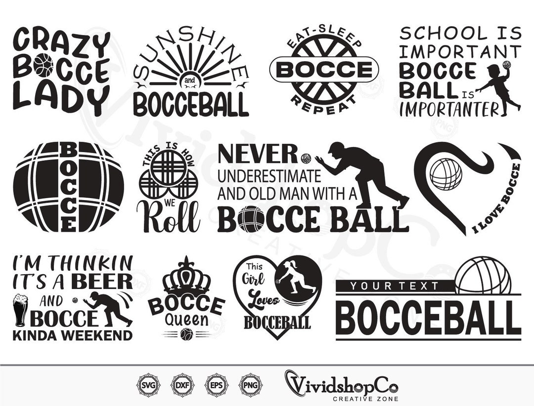 Bocce Ball SVG, Bocceball Svg, Bocce Svg, Ball Svg, Clipart, Cut Files