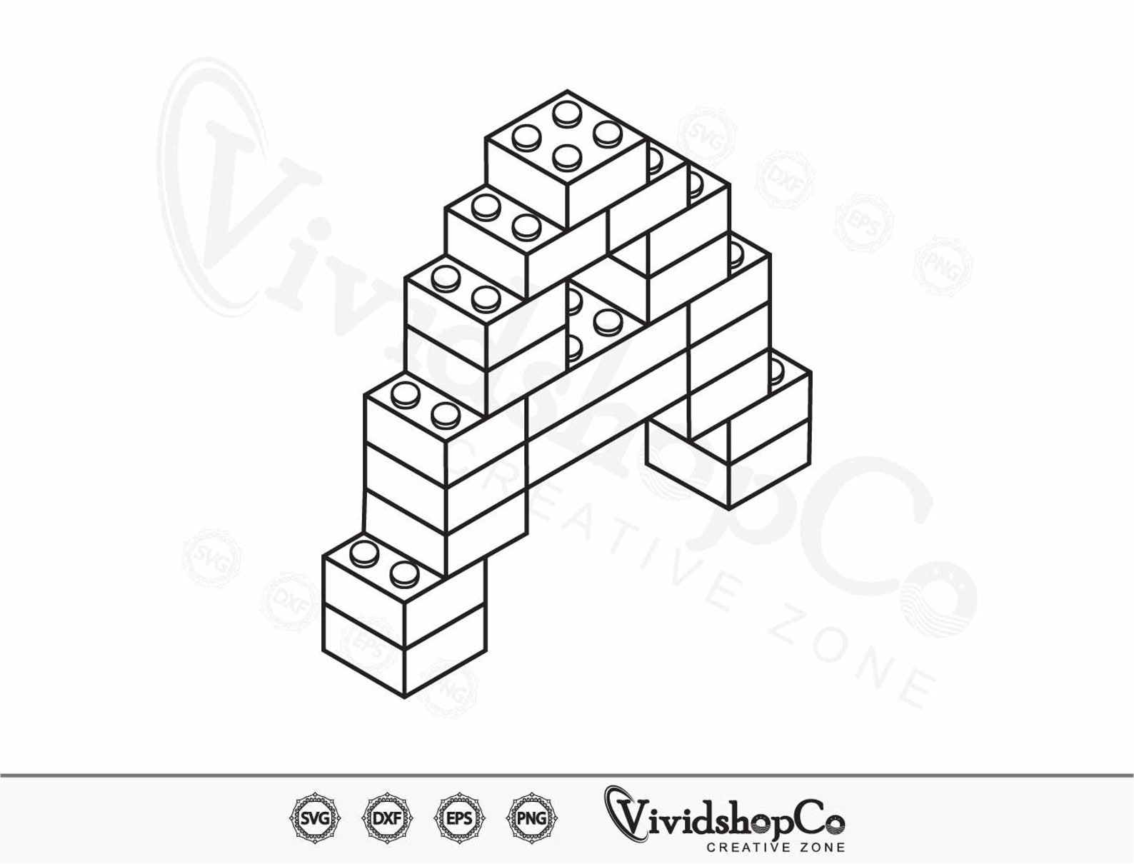 Building Blocks Svg, Bricks Svg, Building Svg, Cinder Block, Clipart ...