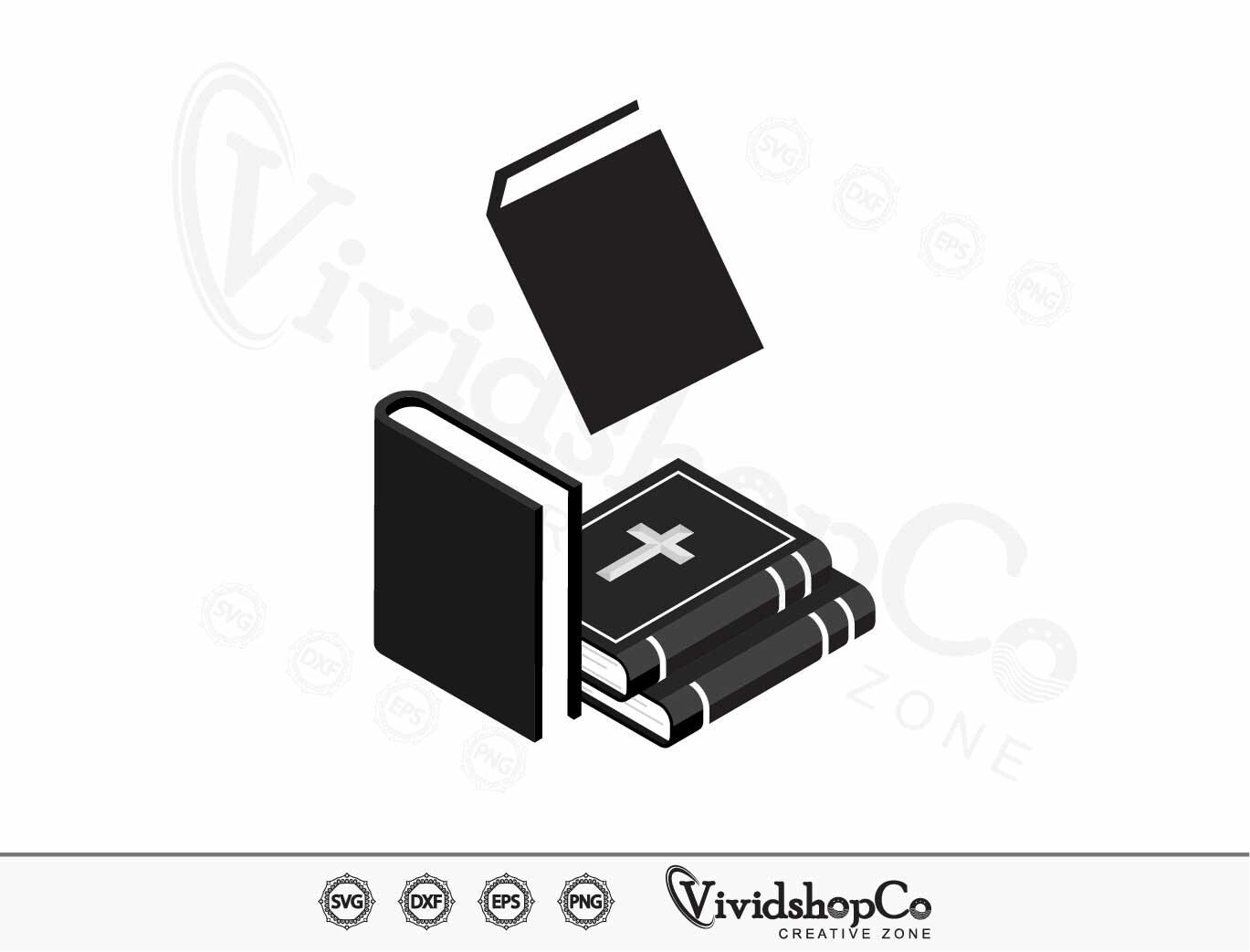 Book Svg, Clipart, Cut Files for Silhouette, Files for Cricut, Vector ...