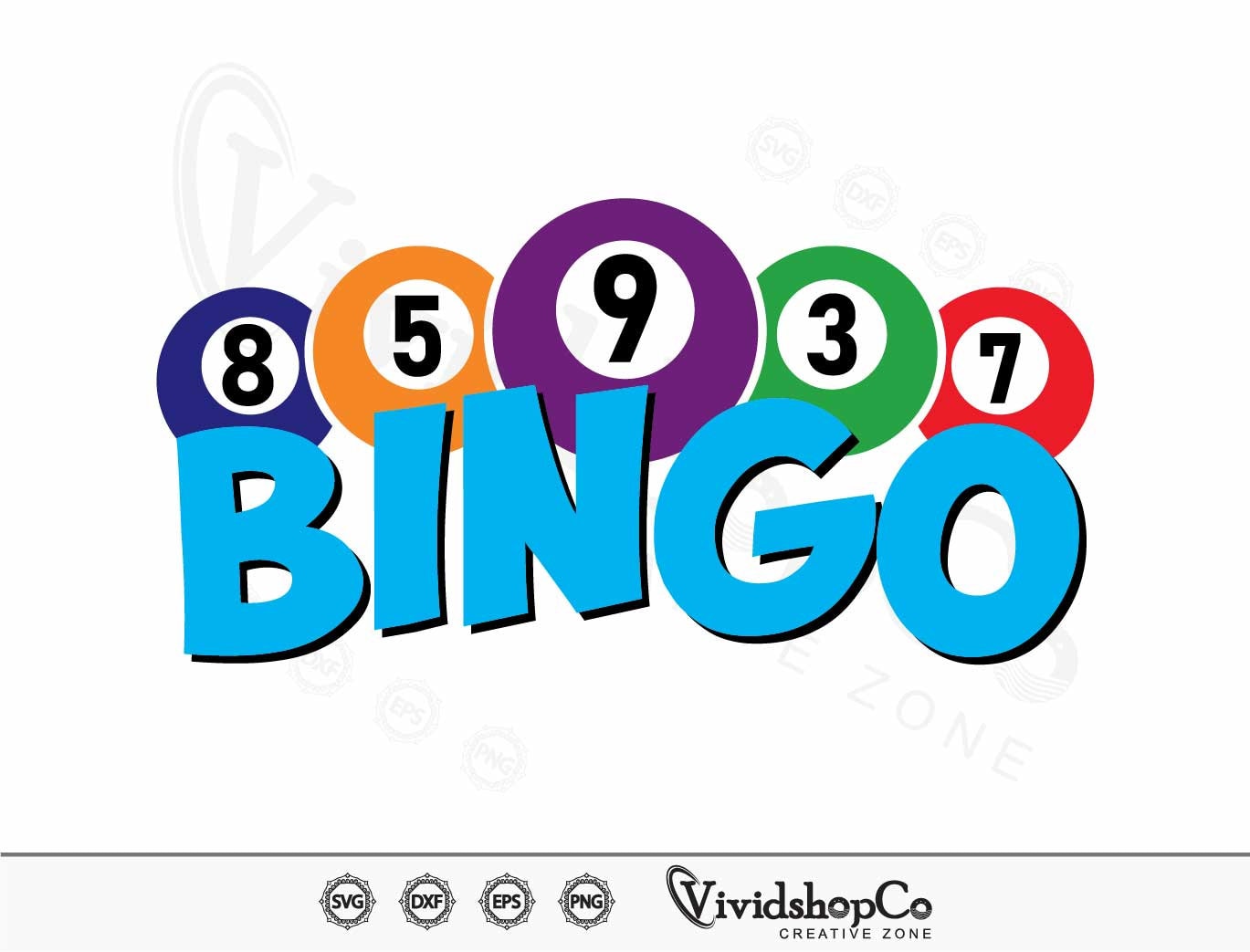 Bingo SVG Bingo Balls Svg Bingo Card Svg Bingo Dauber Svg Etsy